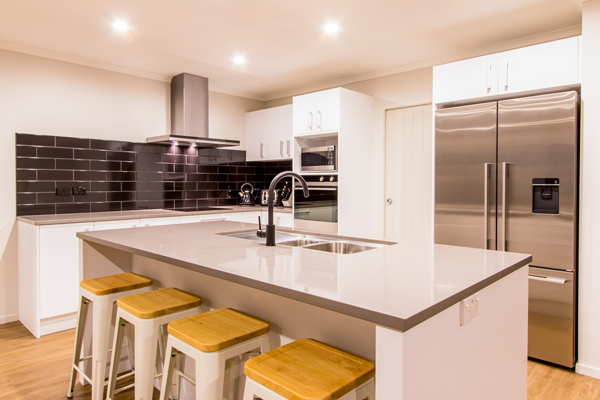 White Modern Kitchen — Kitchen design in Paget, QLD
