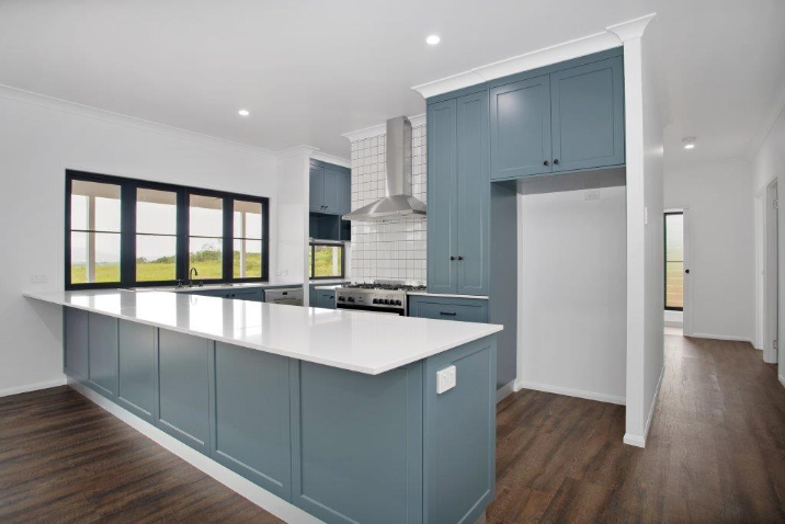 Gray Cabinet — Kitchen design in Paget, QLD