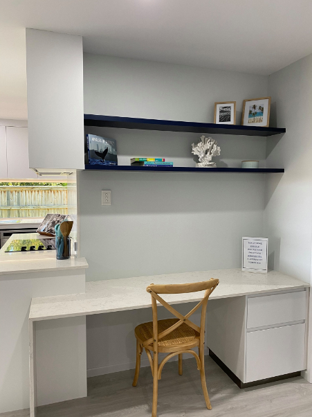 White Study Table — Kitchen design in Paget, QLD