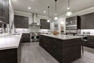 Modern Gray Kitchen — Kitchen design in Paget, QLD